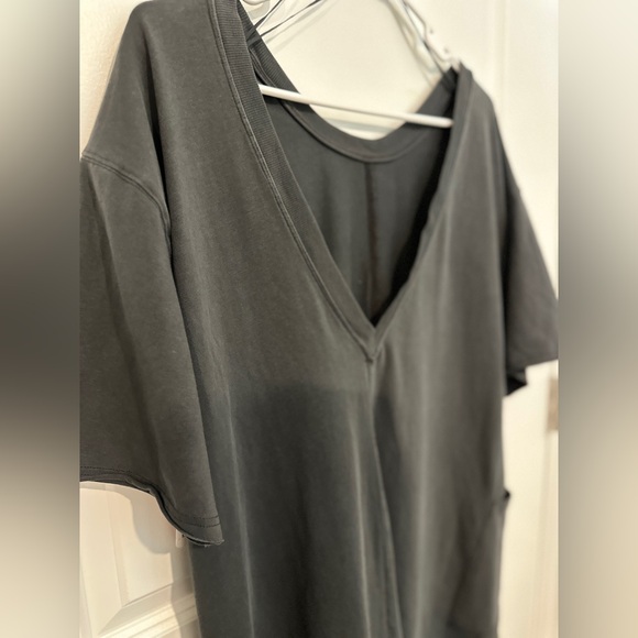 NWT- Free People Hot Shot Tee Romper in Black Size Small - Picture 8 of 12